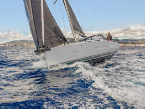 rendering of the Hanse 360 ST under sail