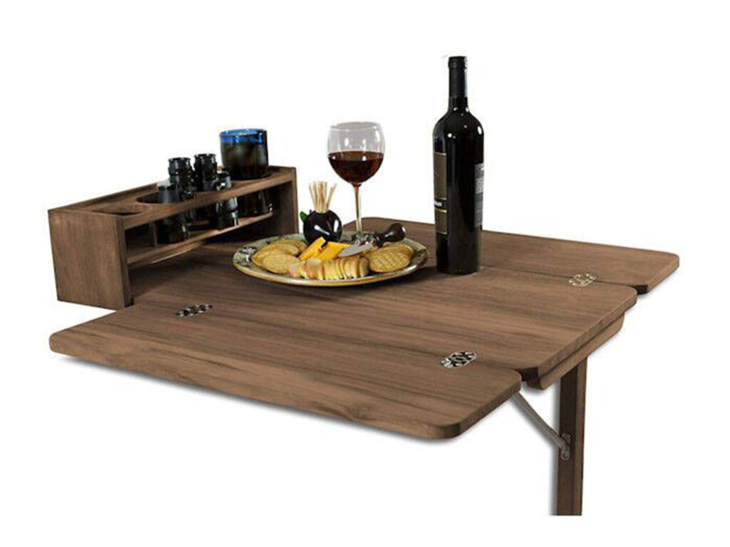 Folding cockpit table