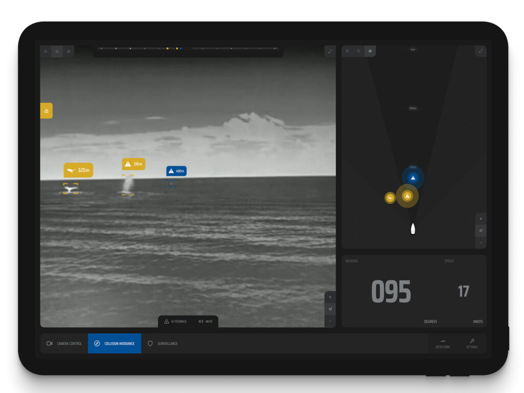 SEA.AI’s onboard display