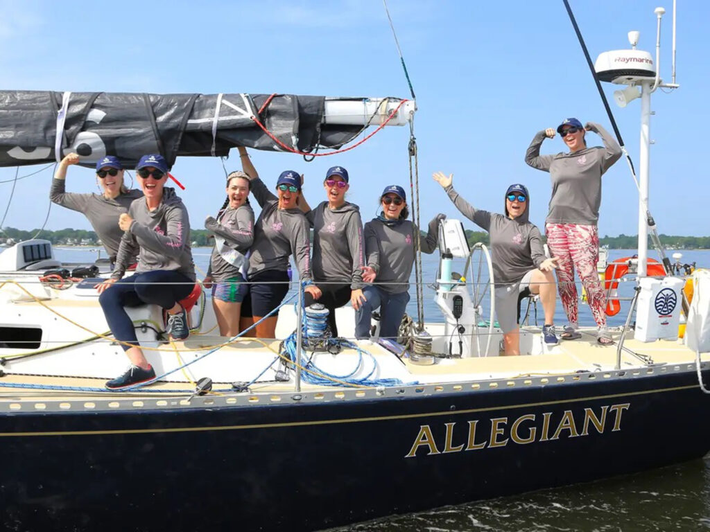 Allegiant crew at the start line