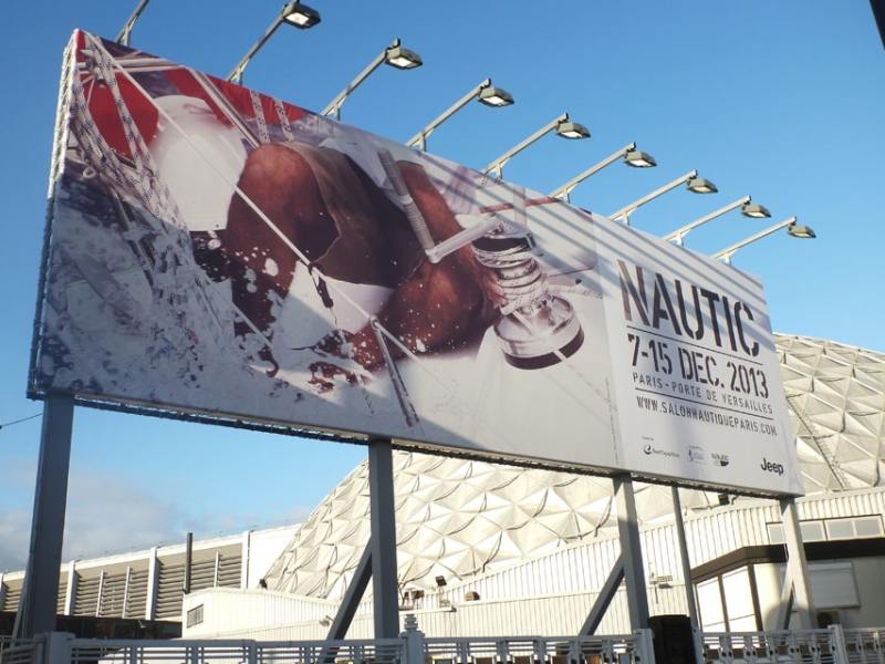 1.salonnautiquesign.jpg CW was on hand for opening day — and along with it, receptions full of champagne and fresh oysters — of Salon Nautique, one of Europe's major recreational sail and power shows. The event runs through December 15, 2013, at the Porte de Versailles, Paris, France.