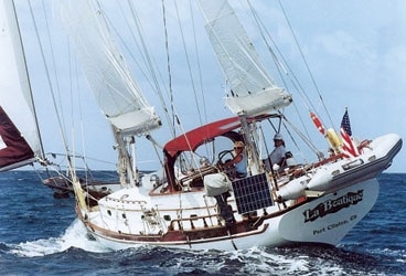 A seakindly design and plenty of storage make both aft- and center-cockpit versions of the Island Trader 41 a good choice for extended cruising.