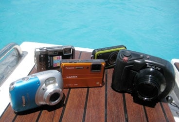A line up of underwater cameras gets put to the test.