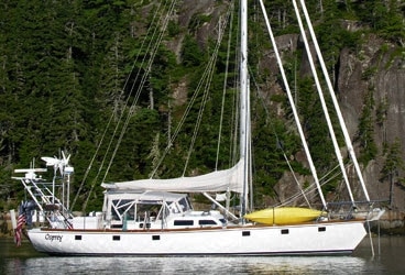 At anchor in windy and sunny places, Osprey¿s crew finds that two Eclectic Energy wind generators and a bank of solar panels can satisfy the boat¿s power needs¿and keep the family¿s pet gecko warm.