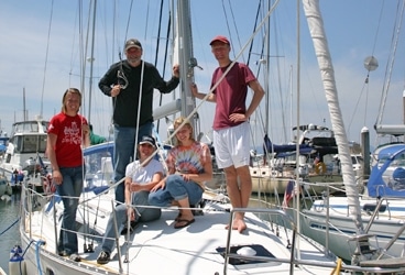 keiper family When not on assignment in Africa, the Keiper family and friends are repeat customers of San Juan Sailing in the Pacific Northwest.