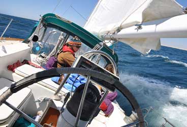 The Baja Bash Underway, 20 minutes out of Cabo San Lucas and headed for Cabo Falso. Things deteriorated from here.