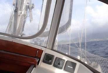 Namaste sailing to windward
