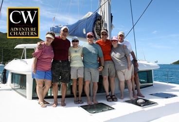 Catamaran Adventure Charter The crew of the Lagoon 420 Shrek considered December sailing in the British Virgin Islands the perfect cure for holiday stress.