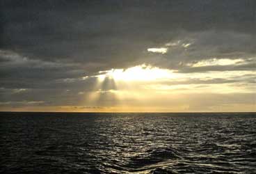 Sunset at sea
