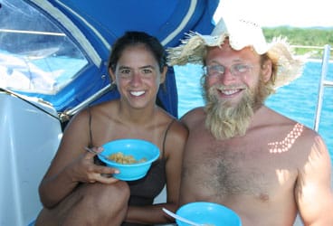 Ydine Sandberg and Steve Walicki, each in their late 20s, set careers aside to sail across the South Pacific aboard a 30-foot Rawson.