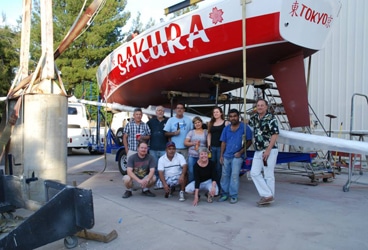 Sakura, a new Harbor 29 from W.D. Schock, is Matt Rutherford's platform for the Trans Pacific Plastic Pollution Survey.