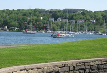 Ganymede- Halifax Ganymede snugly anchored behind the NW Arm, Halifax.