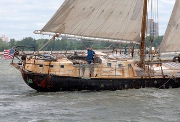 Anne, a 70-foot gaff-rigged schooner, was the platform for Stowe's just-ended trip as well as others.