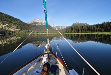 Our first anchorage in Glacier Bay.