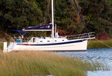 An overnight visit to the nether regions of Rhode Island’s Narragansett Bay landed the crew of a Seaward Eagle 32 in an an anchorage in Bristol’s Kickamuit River.