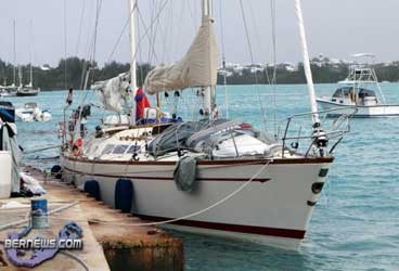 Riot safely in port in Bermuda.