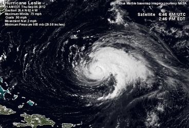 Hurricane Leslie