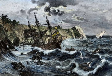 368_4-4 Artist rendering of Santa Maria shipwrweck