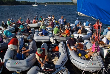 Dinghy raft up!