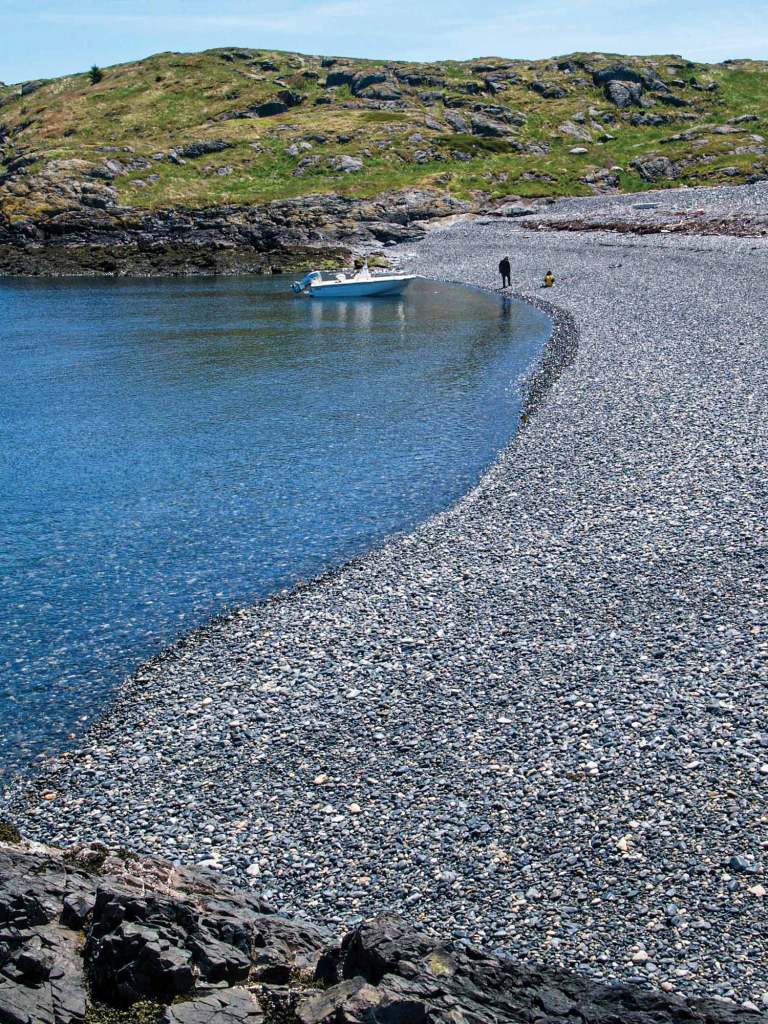 The beach on Brimstone Island