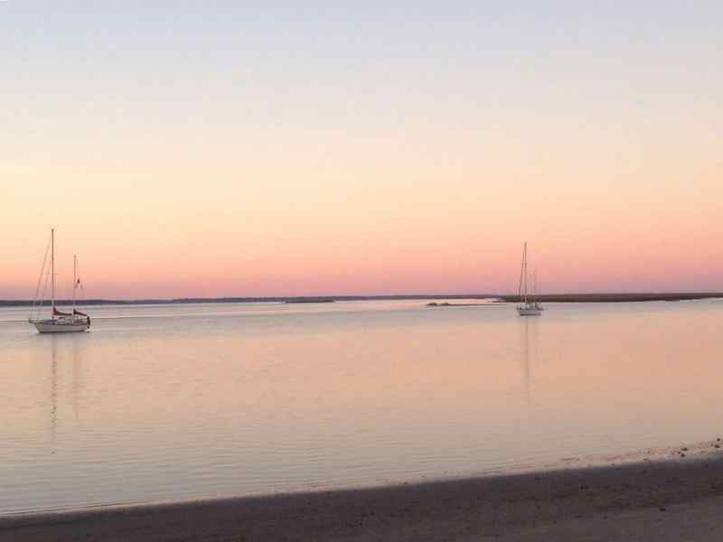 Cumberland Island sailboats anchored