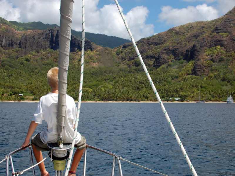 Marquesan anchorage