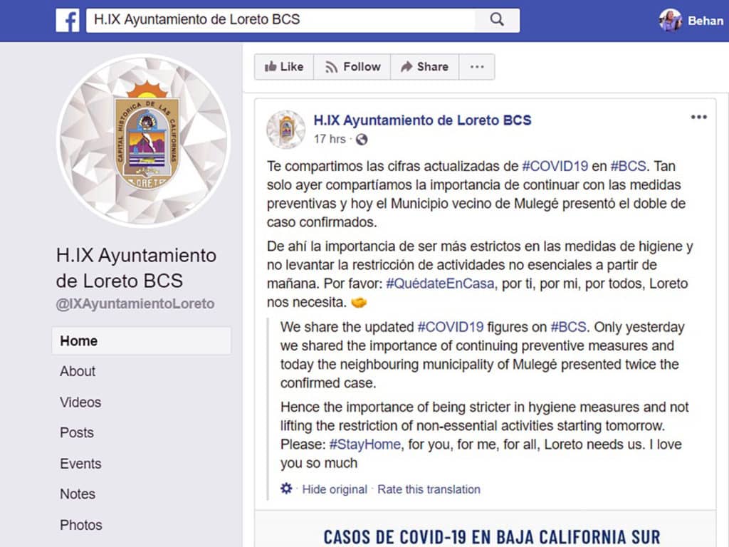 Loreto official government page