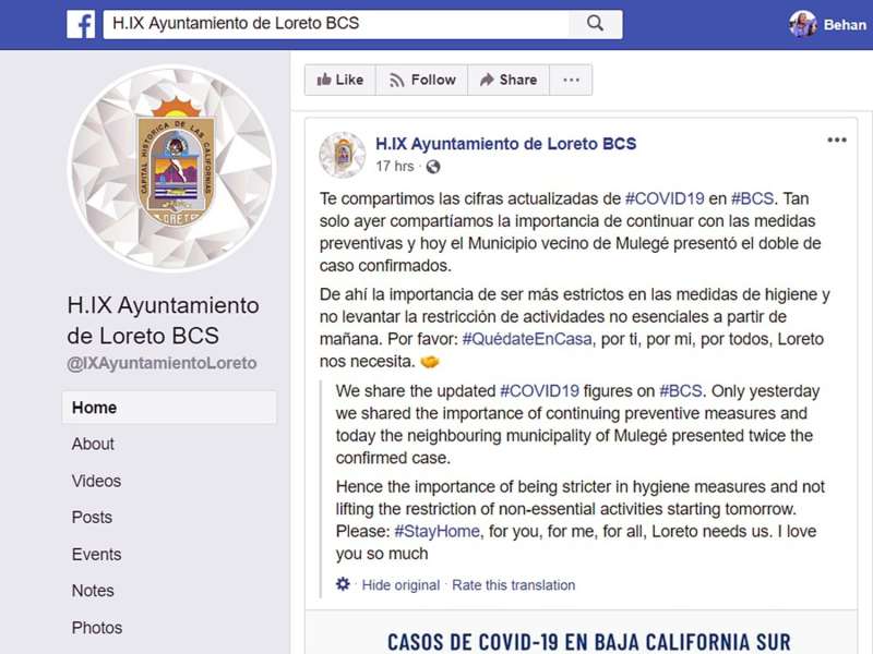 Loreto official government page