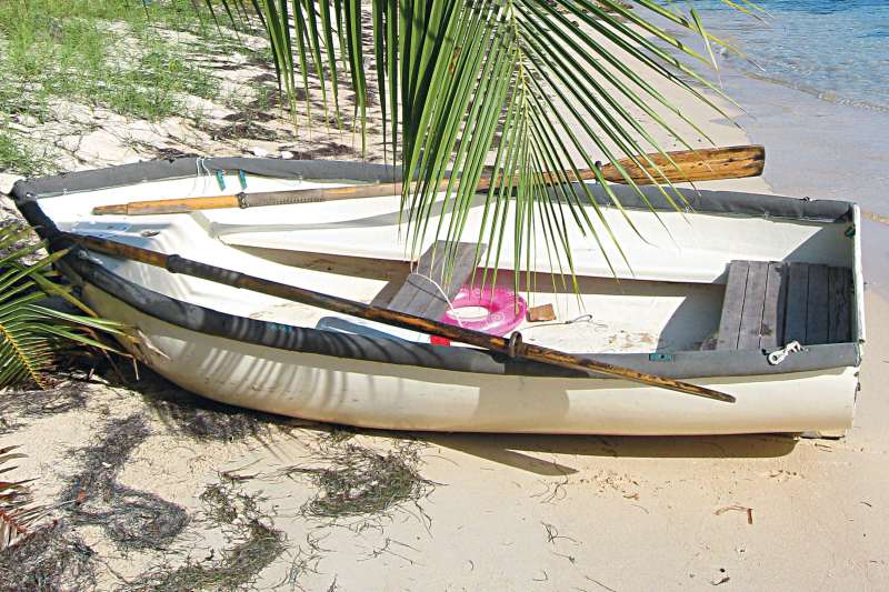 With a sturdy hard-shell tender, you can easily land on the beach or even a rocky shoreline and not worry about puncturing a tube.