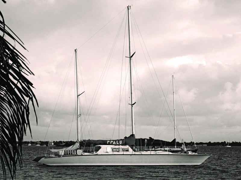 In 1977, I helped carry Ppalu into the water from the beach in St. Maarten when she was built. Incredibly, all these years later, after her many trials and tribulations, my youthful vow to someday own the 75-foot catamaran has come true.