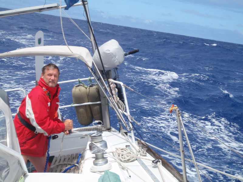 Alvah sails the Roger Henry through the last of 22,000 hard miles at sea.