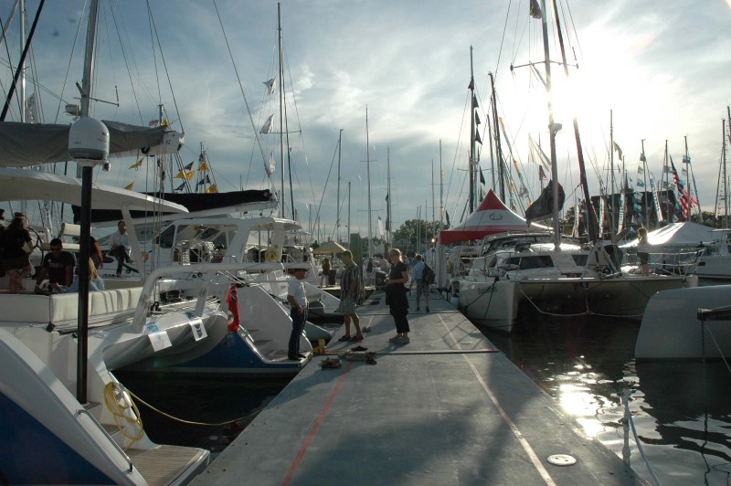 Walking the docks at the Annapolis Sailboat Show 2014