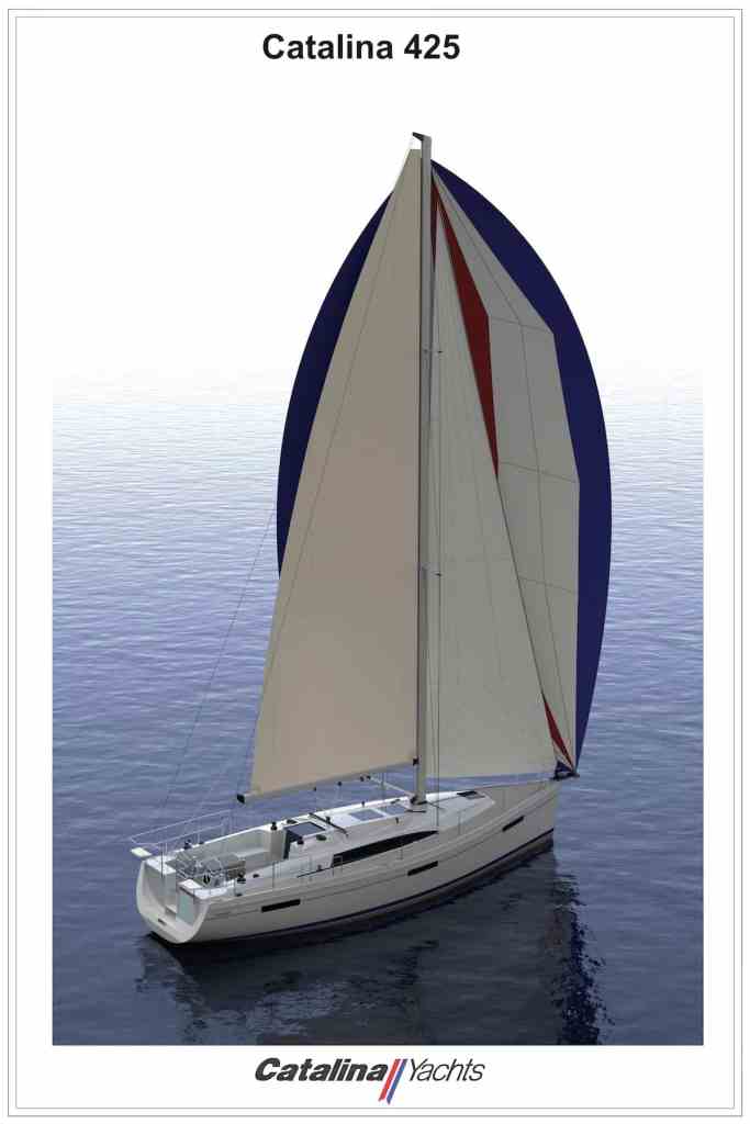 The sail plan for the new C 425.