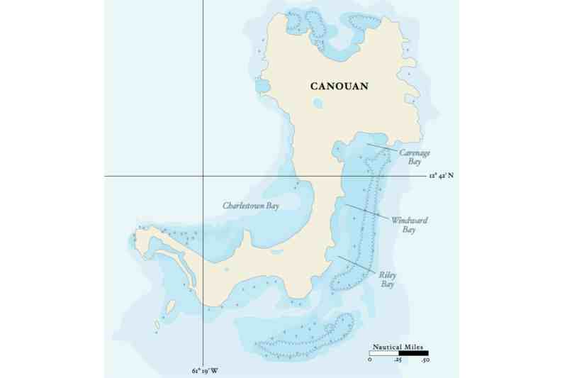 Chart of Canouan