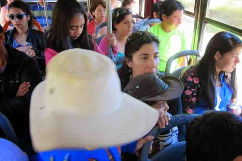 Crowded Bus in Chile