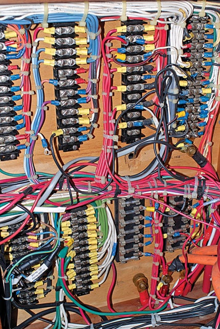 solderless crimps Solderless crimp terminals are found in abundance even aboard vessels with simple electrical systems and panels. They’re a safe, reliable way to complete electrical circuits.