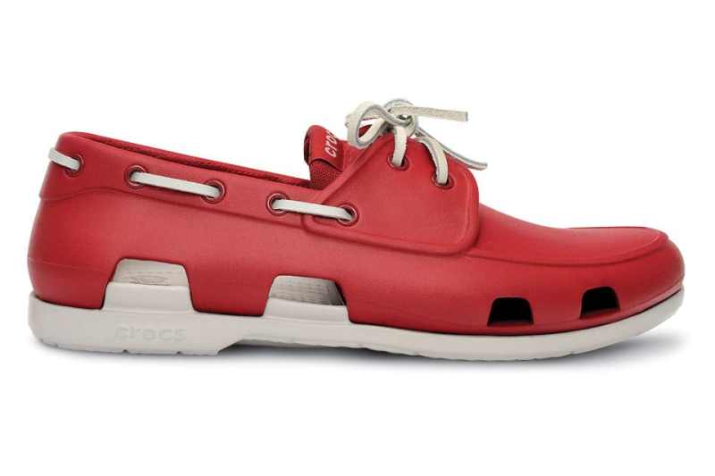 crocs.jpg From Crocs, the brand that first appealed to sailors with a shoe that has a comfortable footbed and can go from land to sea and back, comes the slender Beach Line Boat Shoe for men, women, and kids. From $40, www.crocs.com