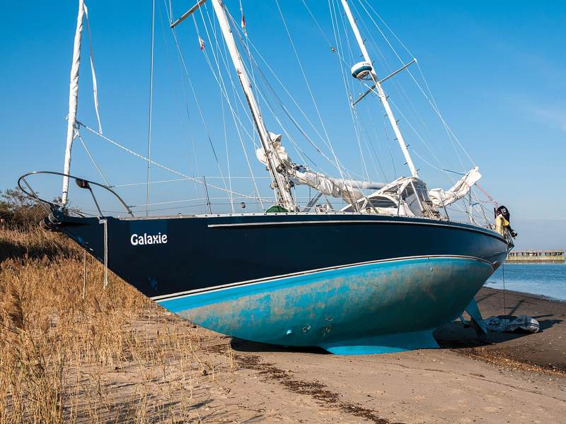 Shipwrecked from improper anchoring