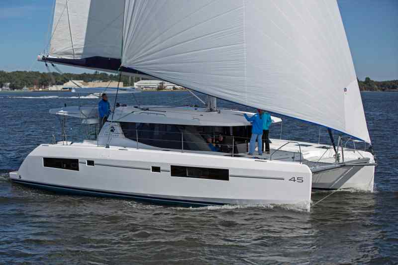 Leopard 45 at the Annapolis Sailboat Show, Annapolis MD
