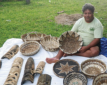 Tonga Charter A charter trip to Tonga included a traditional feast with local dancers and wonderful craftsmen displaying their wares.