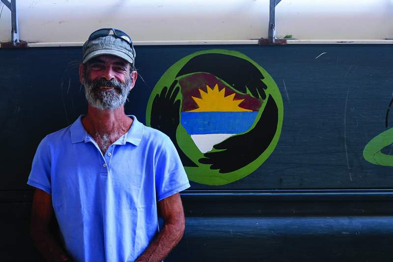 Fed up with the amount of plastic litter on
Antigua, longtime sailor and resident Martin
Dudley, founded Zero Waste Antigua to
encourage recycling on the island.