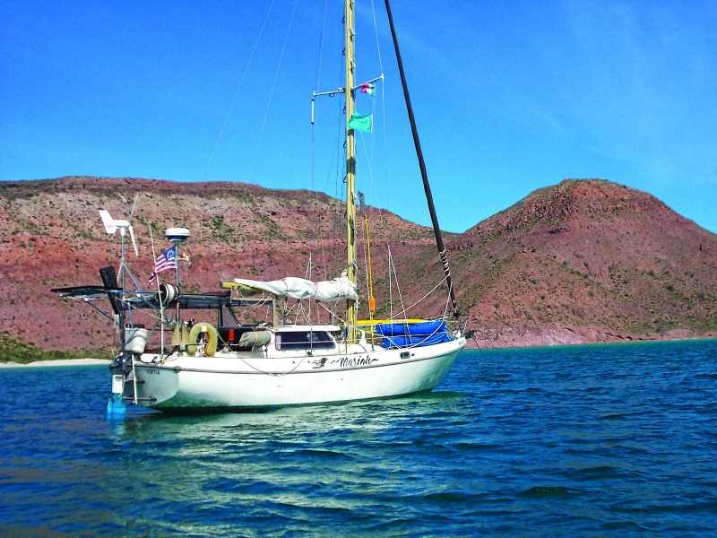 With an interior steering station, Mariah, a 1978 Gulf Pilothouse 32, is at home whether off Baja, Mexico, or Seattle.