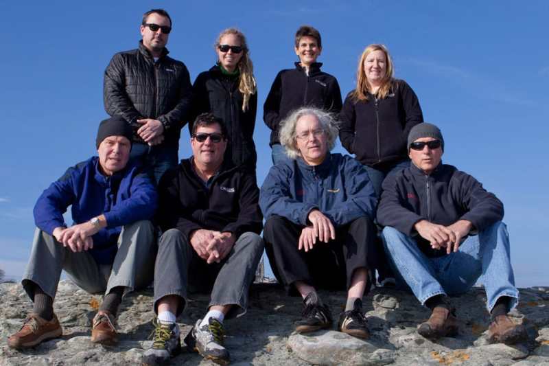 Cruising World’s design, editorial, and web team includes David Norton (top row, left), Eleanor Lawson, Elaine Lembo, Jen Brett, Bill Roche (bottom row, left), Mark Pillsbury, John Wilson, and Herb McCormick.