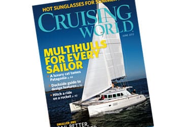 On the cover: The crew aboard a Lagoon 470 enjoy the cat's many seating areas on a brisk sail off Miami. Photo by Billy Black.