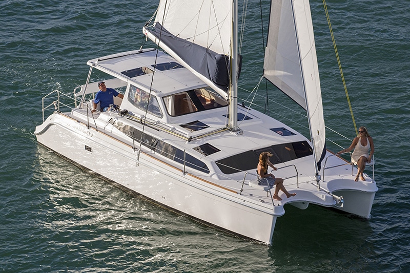 Gemini 35 sailing in Biscayne Bay, Miami FL.