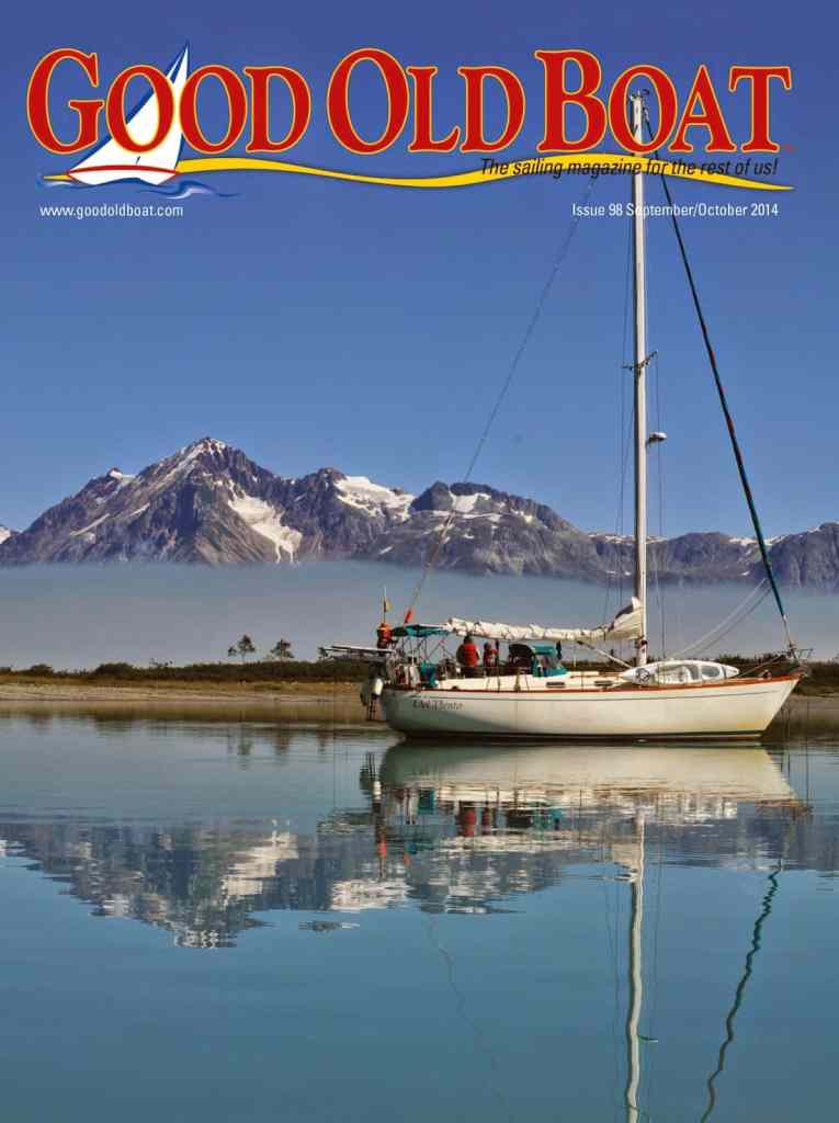 gob98_sept14 Del Viento on the cover of Good Old Boat magazine.