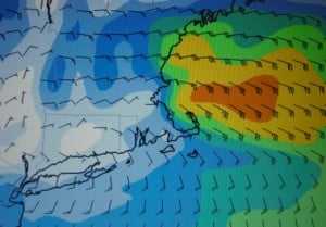The gale that passed over Nantucket and sidetracked the expedition.