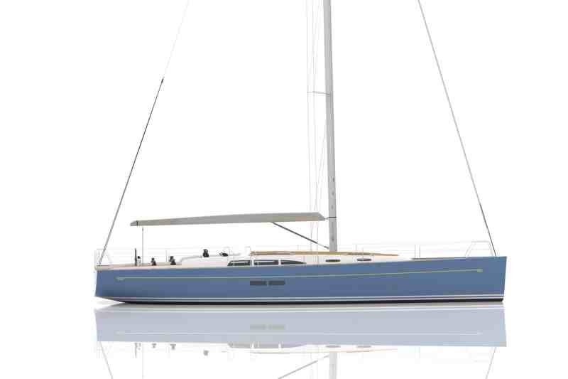 Hinckley Bermuda 50 Sailboat Rendering