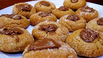 Peanut butter blossoms! They don't look right, but they taste right!