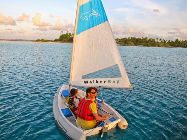 The Little Dipper in happier days, Amanu Atoll, the Tuamotus, 2014. Sic transit gloria and all that.